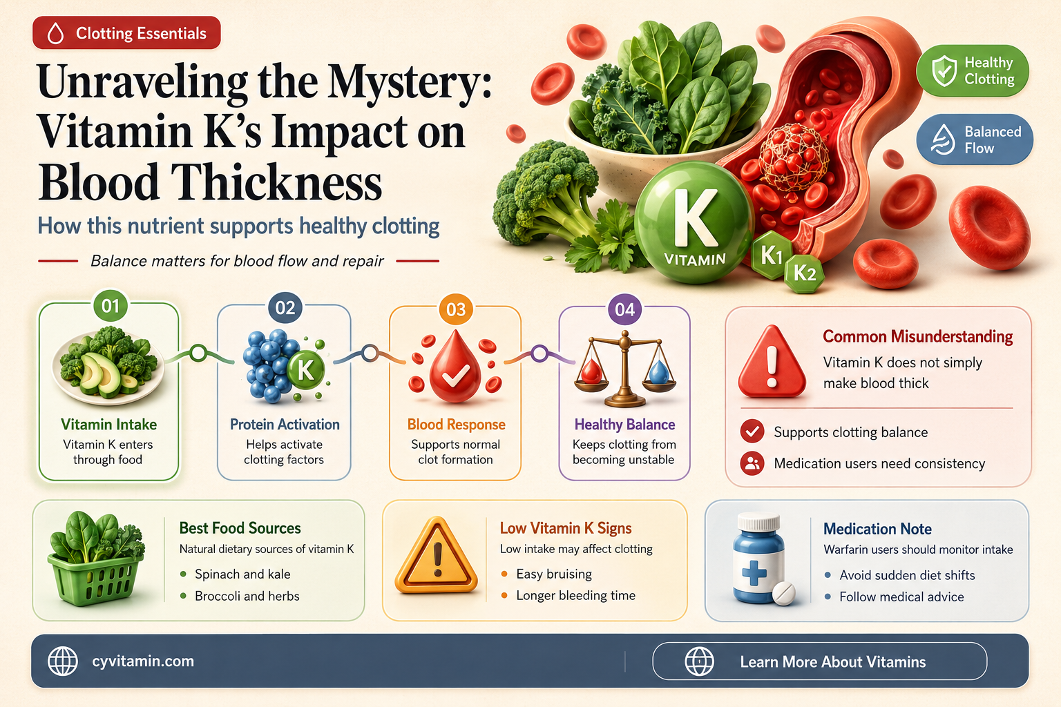 does vitamin k thicken or thin blood