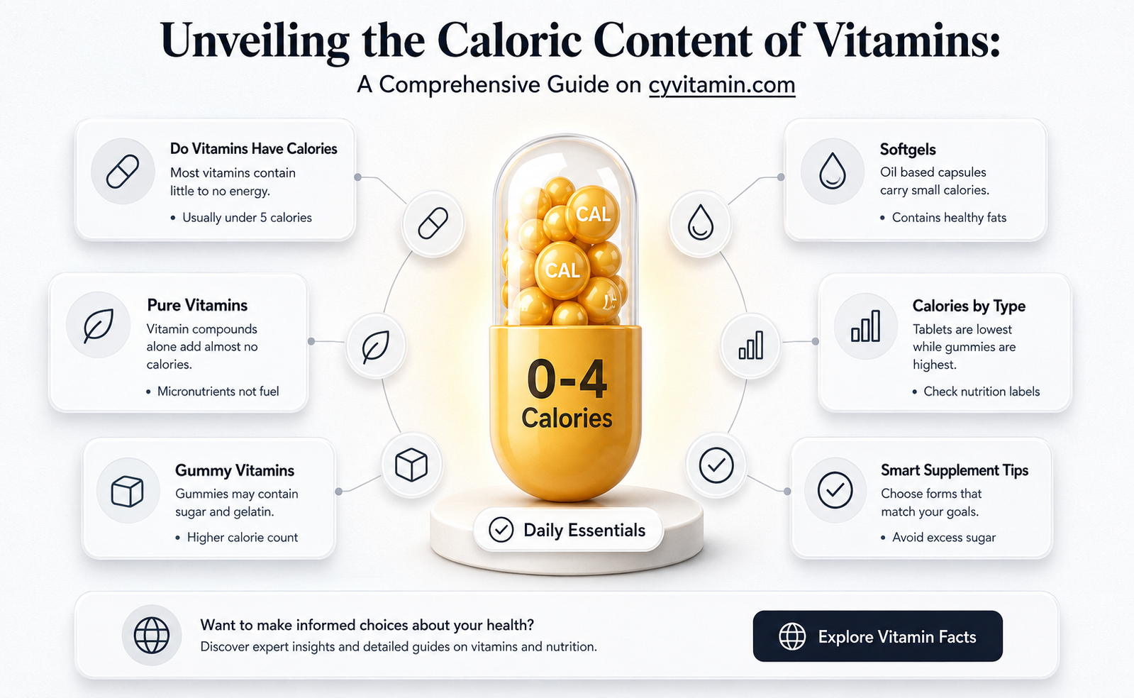 does vitamins contain calories