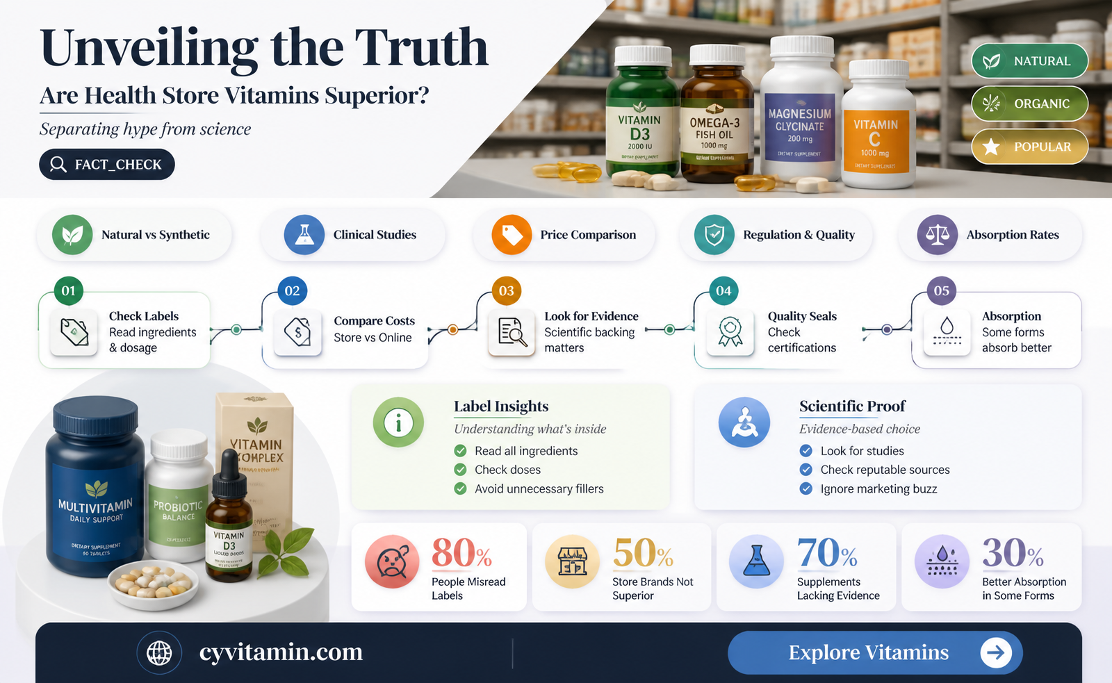 are health food store vitamins better