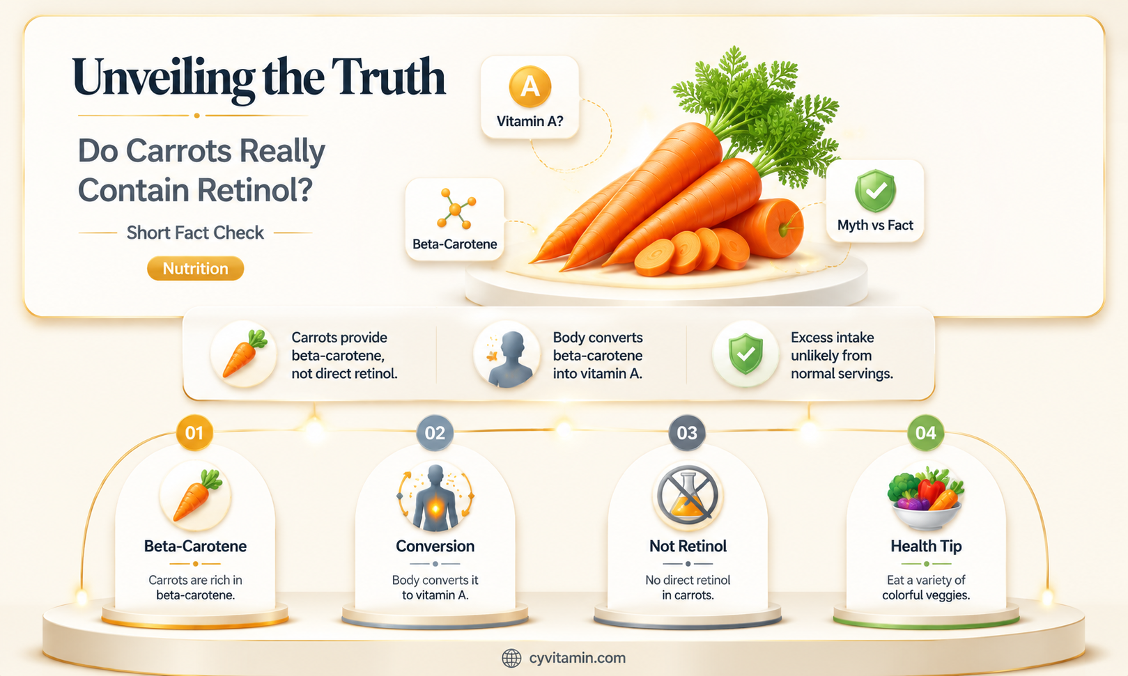 does carrots contain retinol