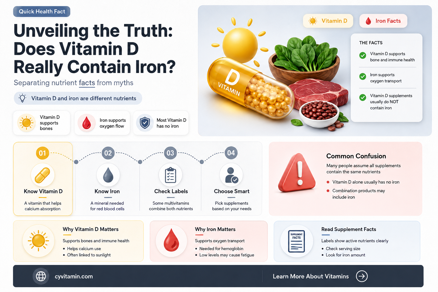 does vitamin d contain iron
