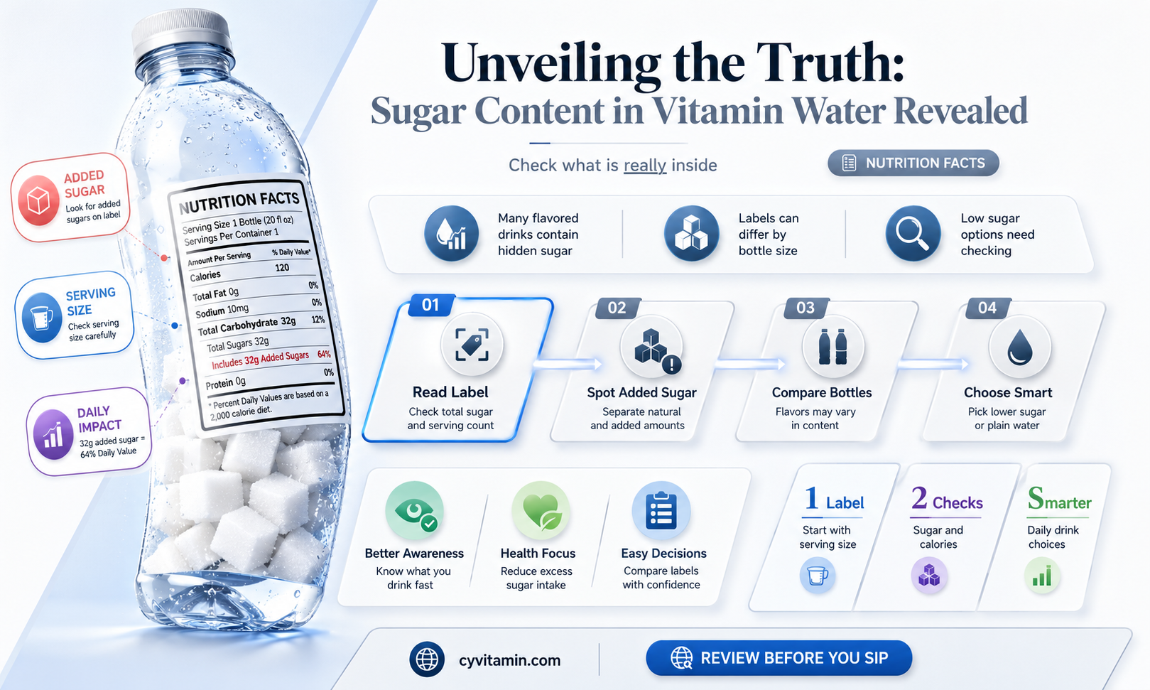 does vitamin water have sugar in it