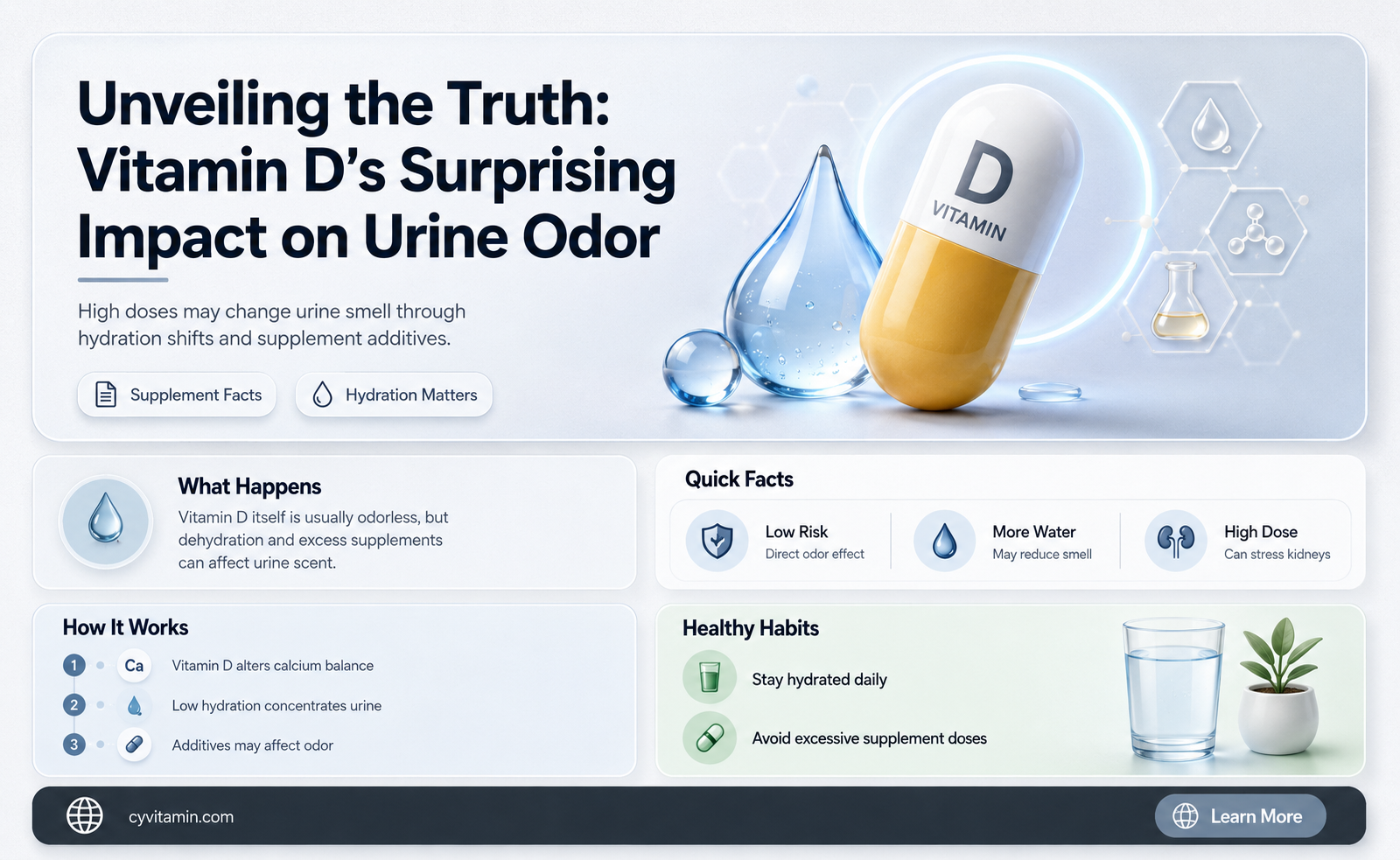 does vitamin d make urine smell