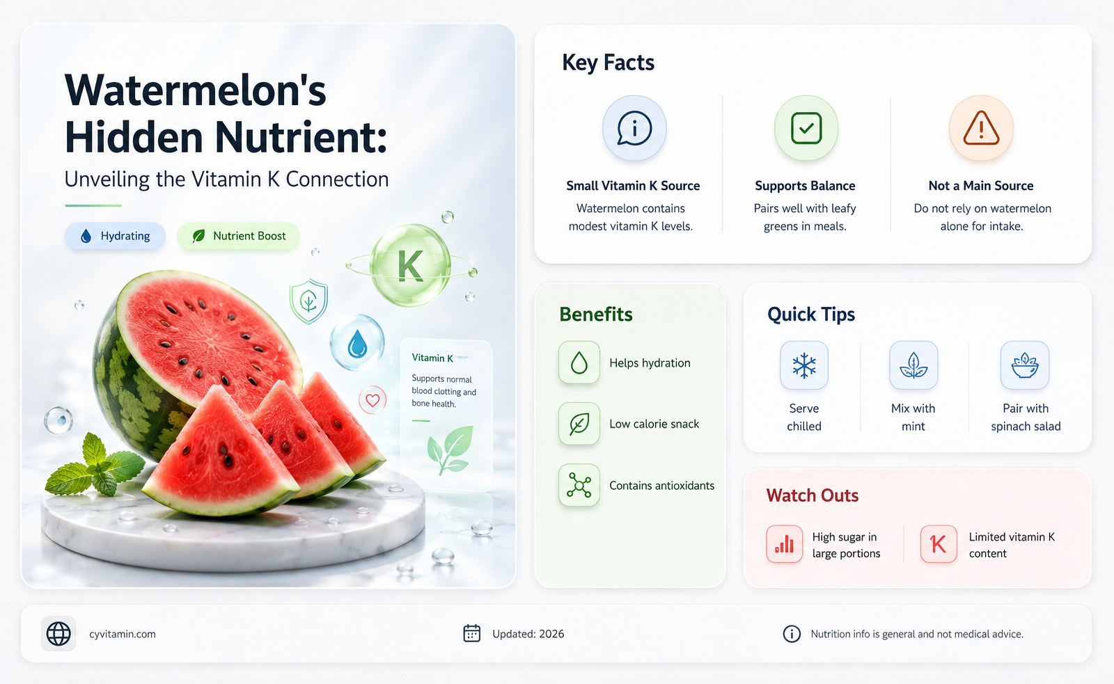 does watermelon have vitamin k