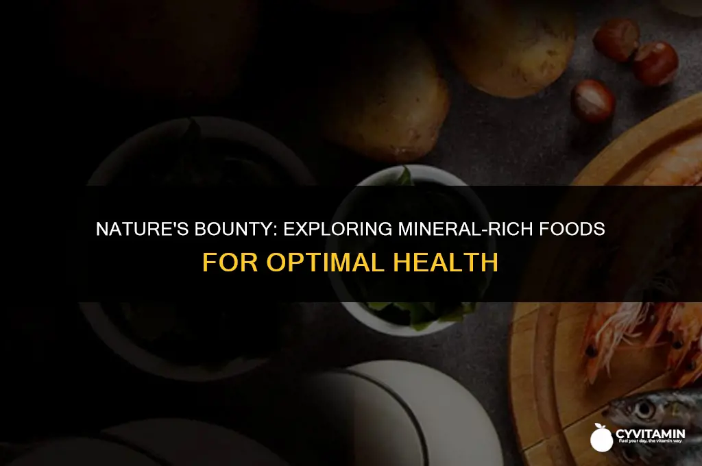 what are examples of minerals in food