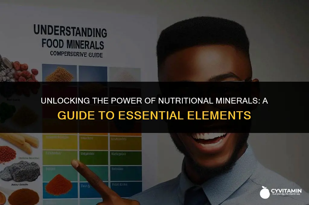 what are nutritional minerals