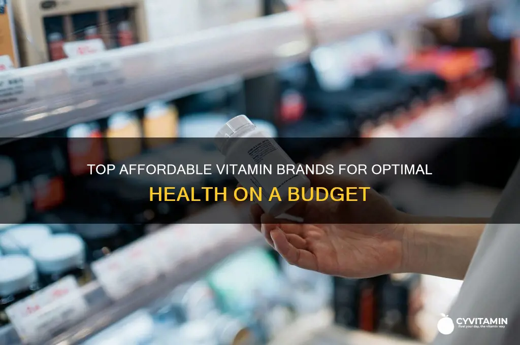 what are the best affordable vitamins supplement brands