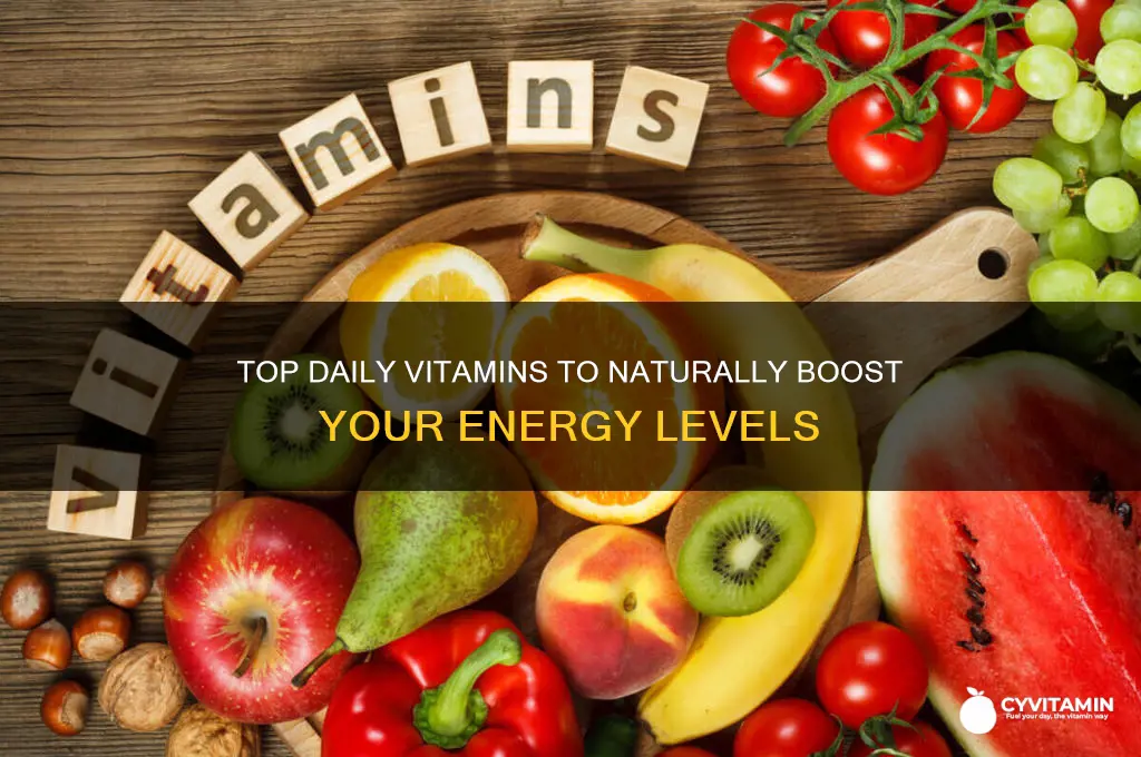 what are the best daily vitamins for boosting energy levels