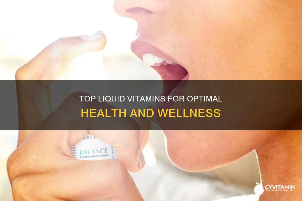 what are the best liquid vitamins