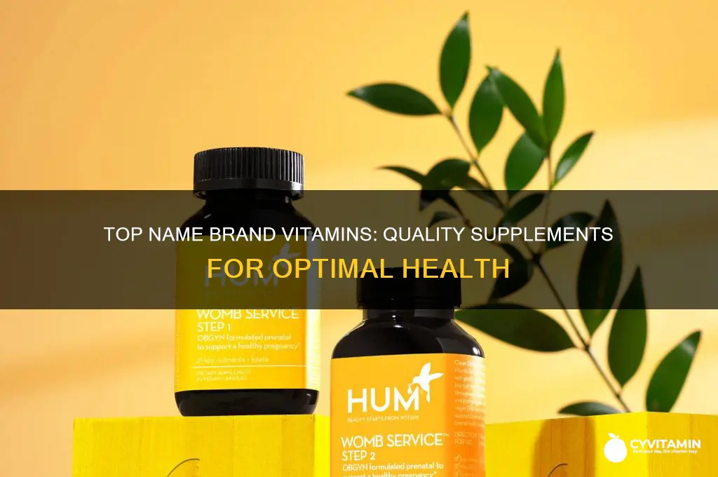 what are the best name brand vitamins