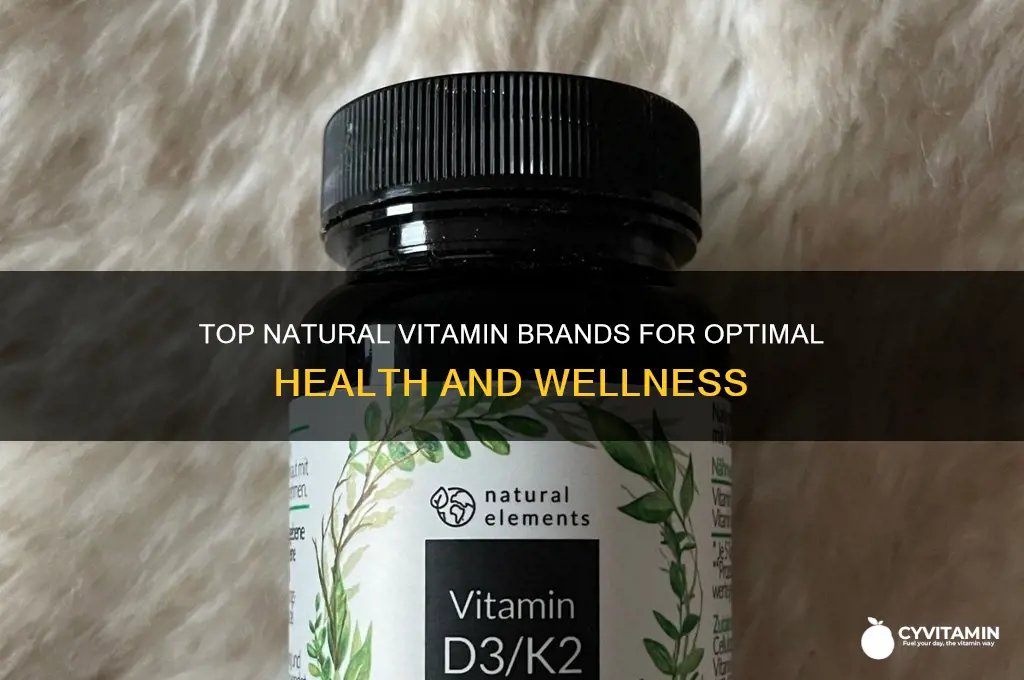 what are the best natural vitamin brands