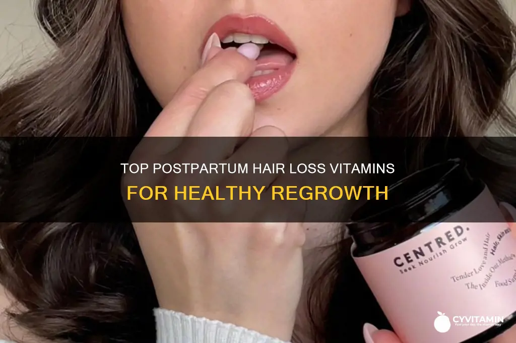 what are the best postpartum hair loss vitamins