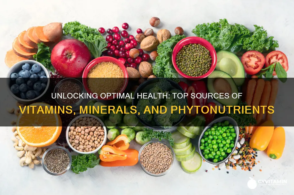 what are the best sources of vitamins minerals and phytonutrients