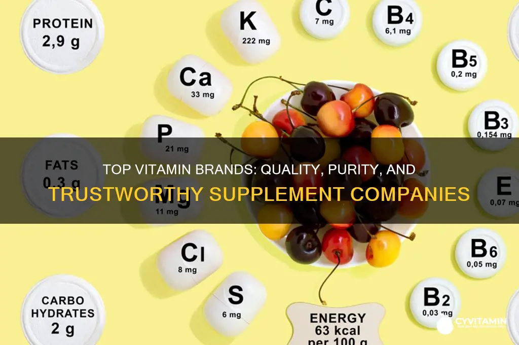 what are the best vitamin companies