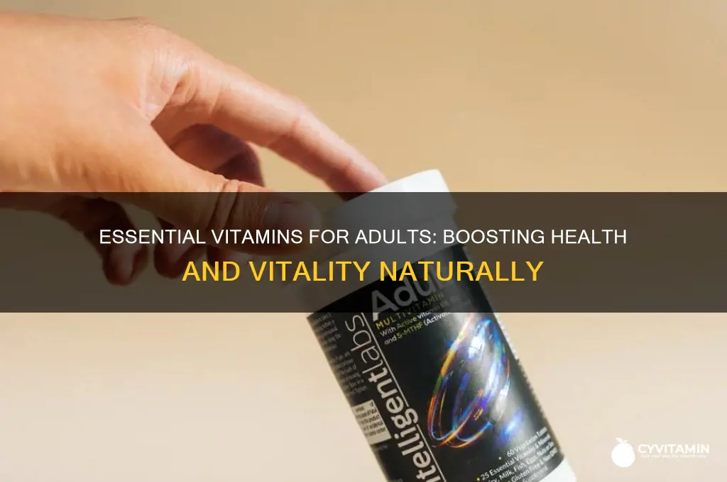 what are the best vitamins for adults