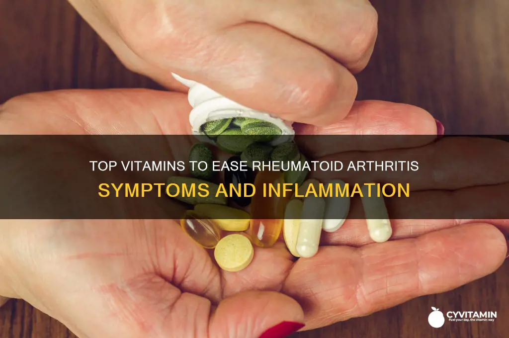 what are the best vitamins for rheumatoid arthritis