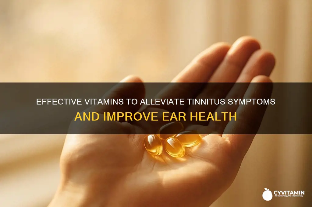 what are the best vitamins for tinnitus