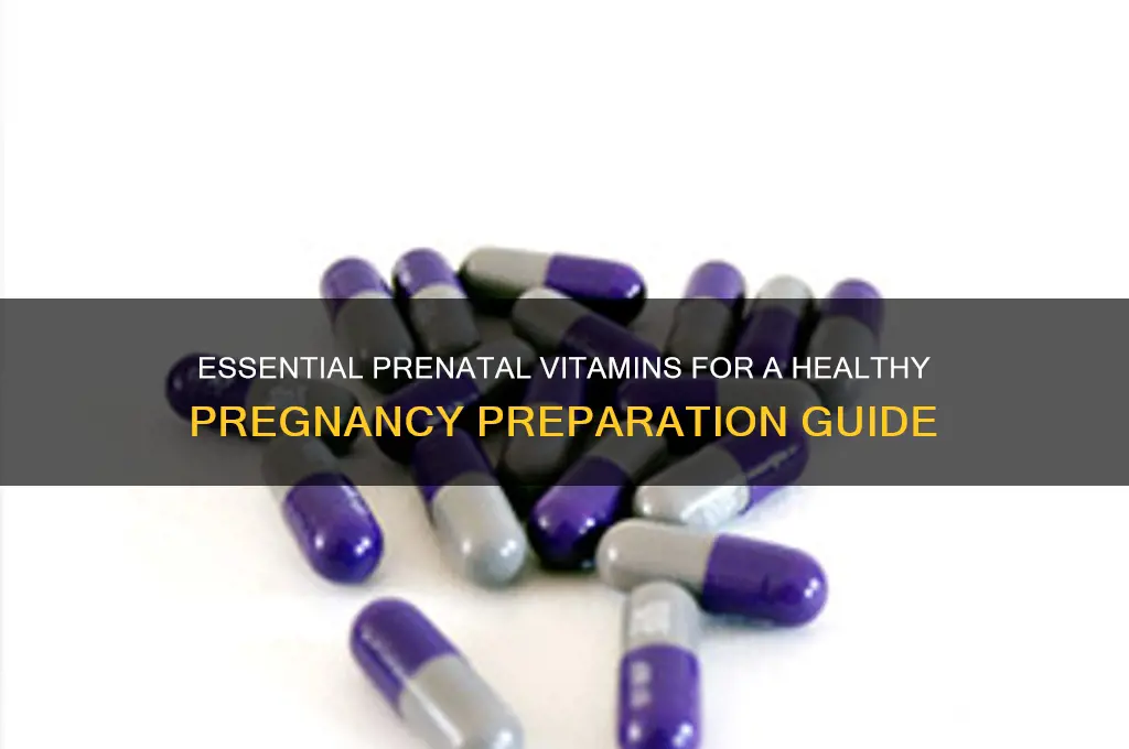 what are the best vitamins to take before getting pregnant