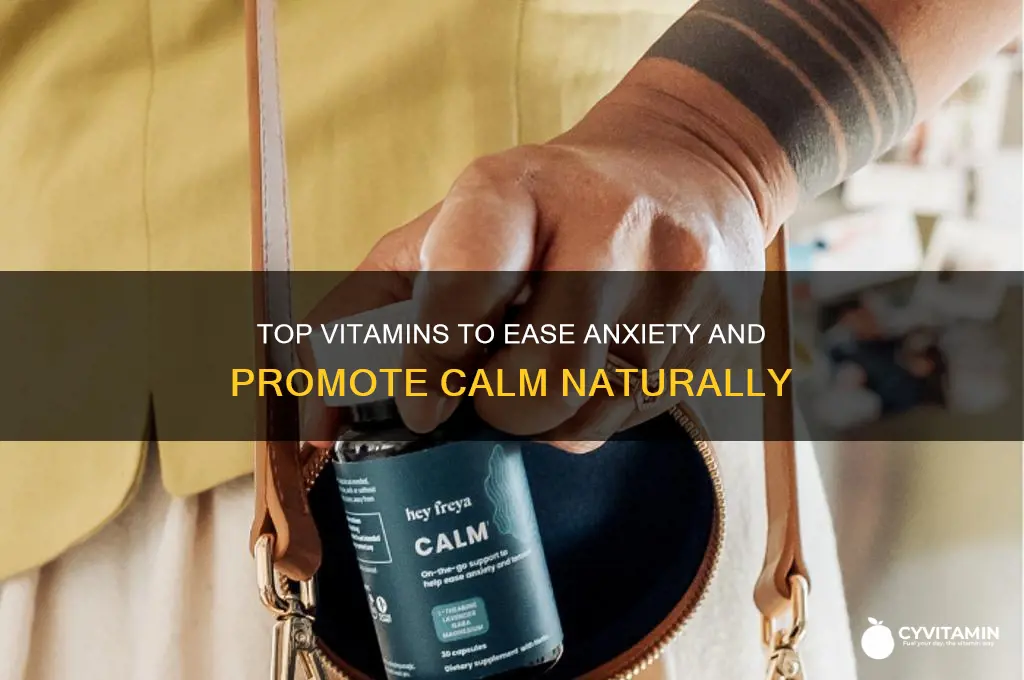what are the best vitamins to take for anxiety