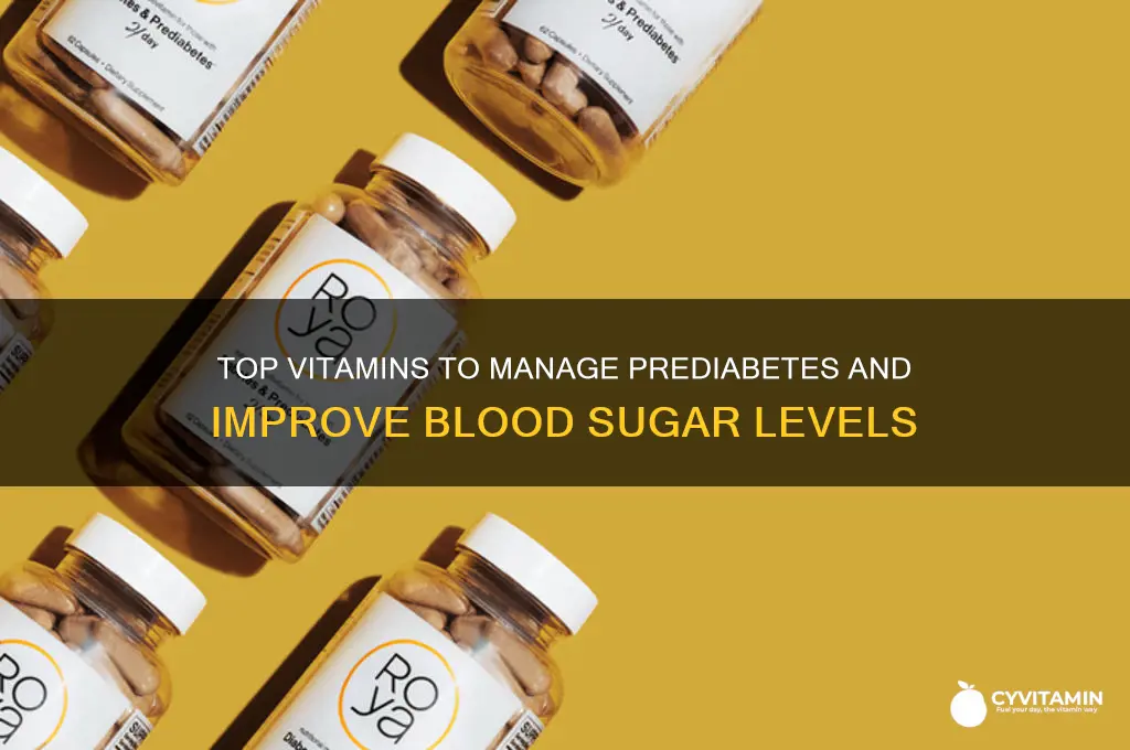 what are the best vitamins to take for prediabetes