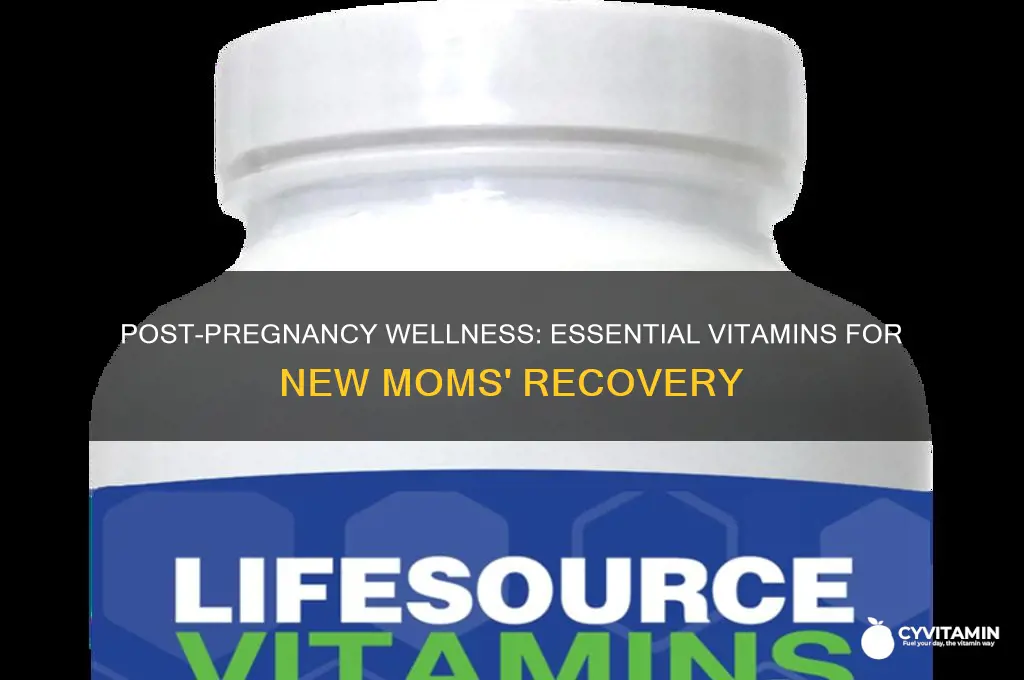 what are the best vitamins to take post pregnancy