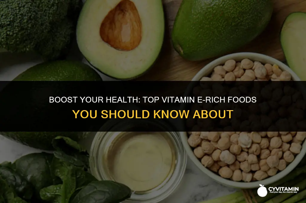 what are the foods that contain vitamin e