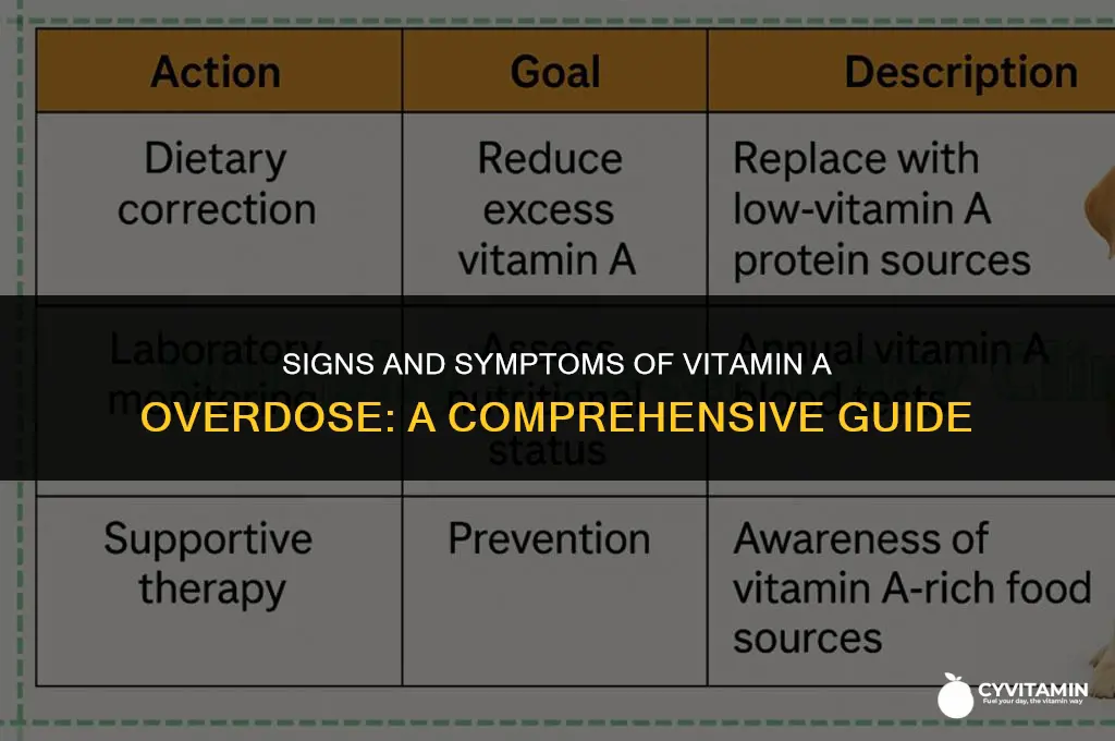 what are the symptoms of vitamin a overdose