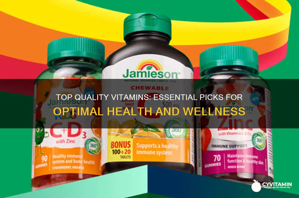 what are tthe best quality vitamins