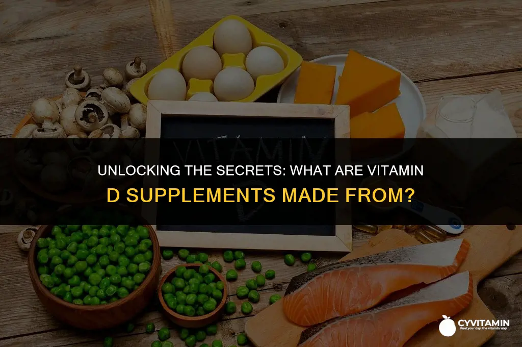 what are vitamin d supplements made from