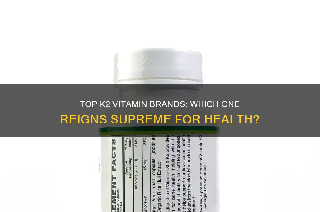 what brand is the best k2 vitamin