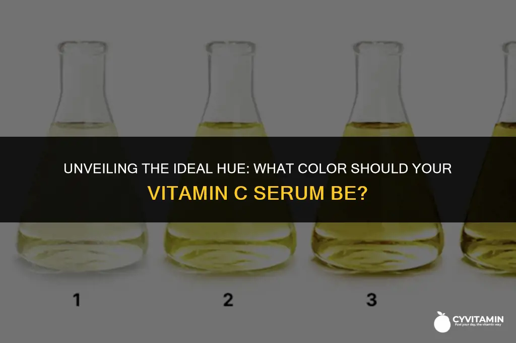 what color should vitamin c serum be