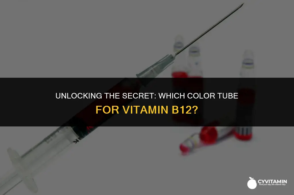 what color tube for vitamin b12