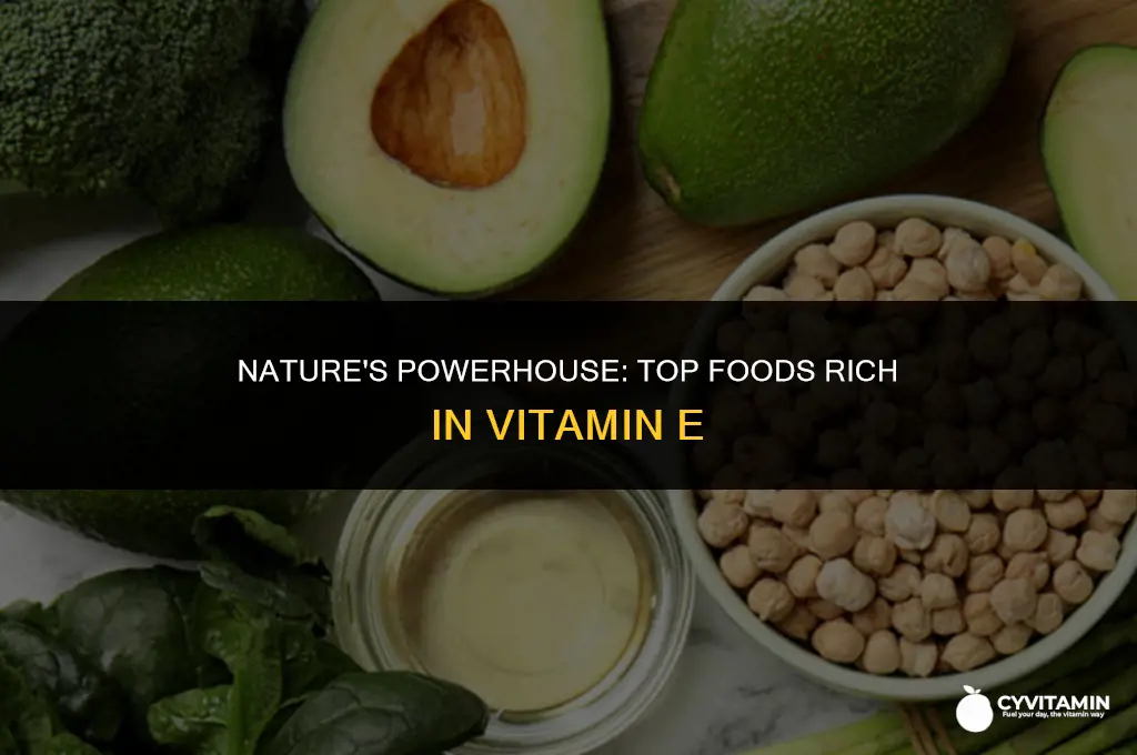 what contains vitamin e