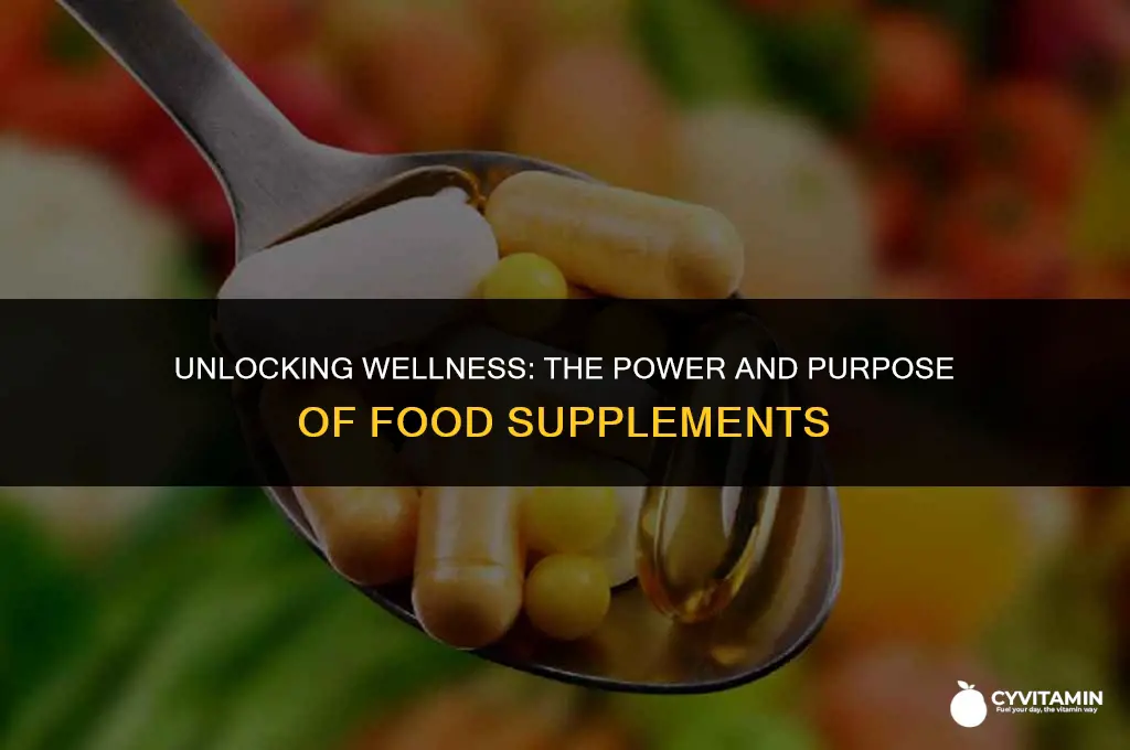 what do food supplements do