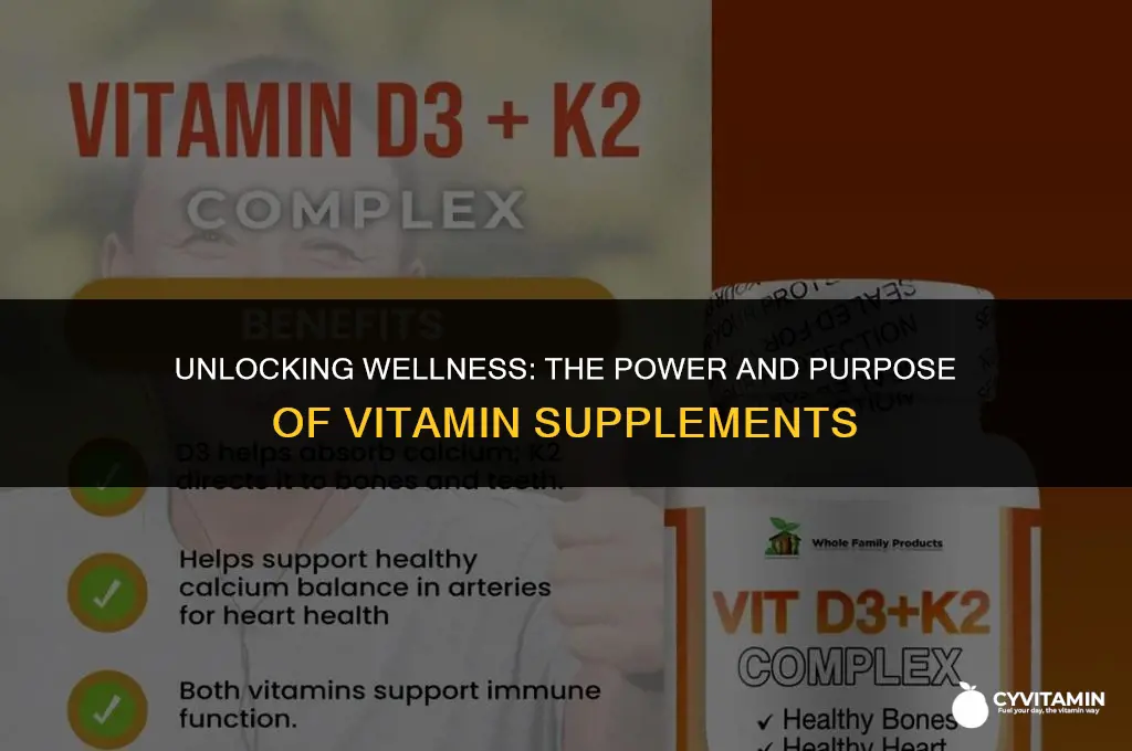 what do vitamin supplements do