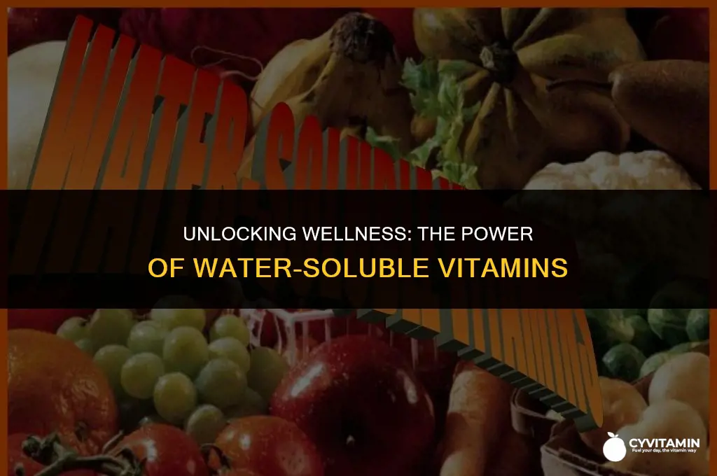 what do water soluble vitamins do for the body