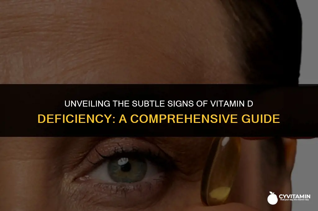 what does a vitamin d deficiency feel like