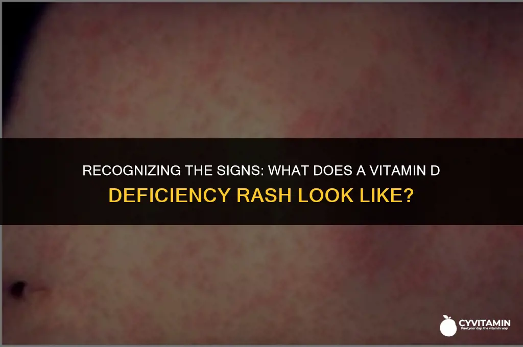 what does a vitamin d deficiency rash look like