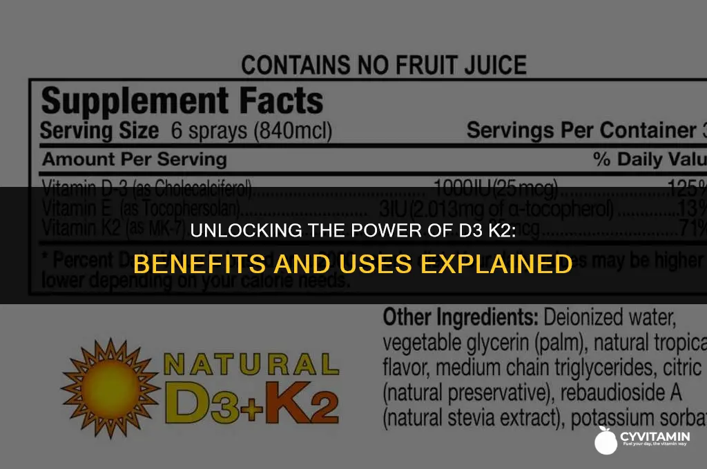 what does d3 k2 do for you