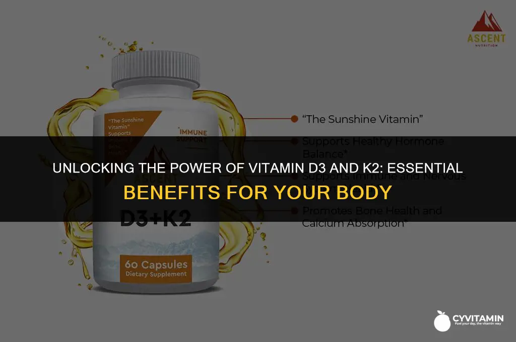 what does vitamin d3 and k2 do for the body