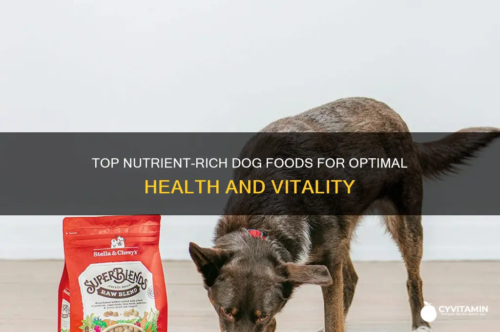 what dog foods have the best nutrients and vitamins