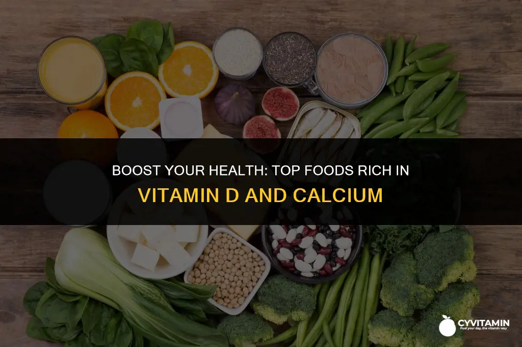 what foods are high in vitamin d and calcium