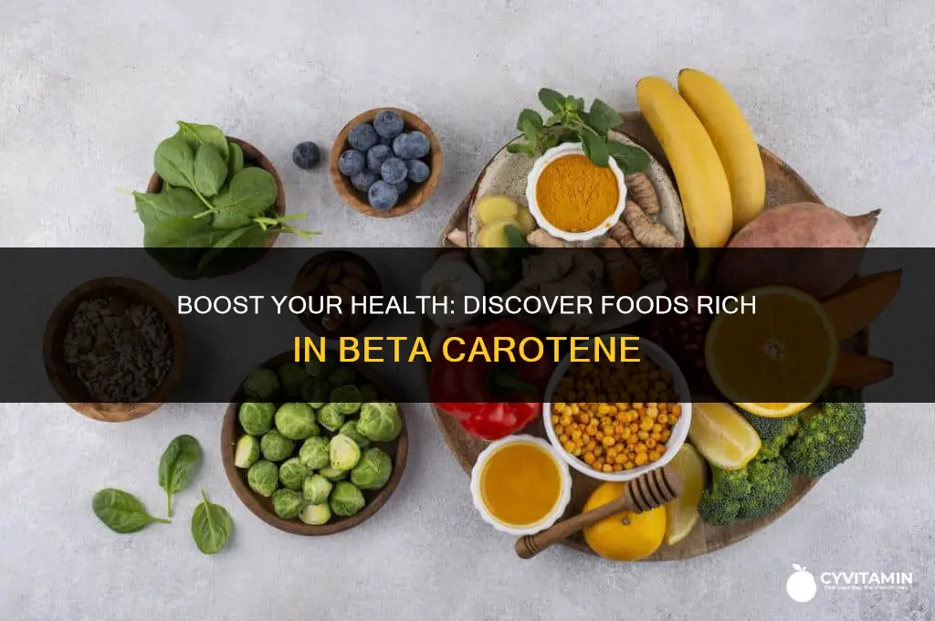 what foods contain beta carotene