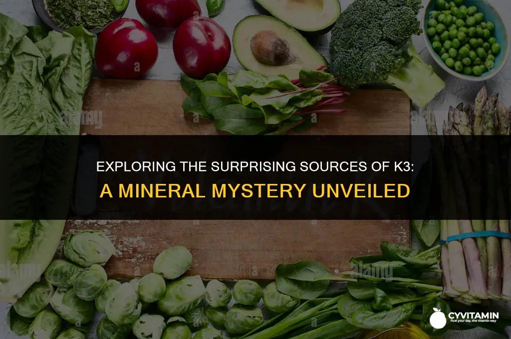 what foods contain k3 salt mineral