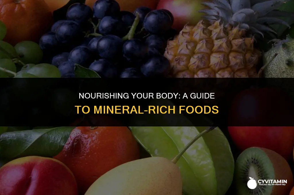 what foods contain minerals