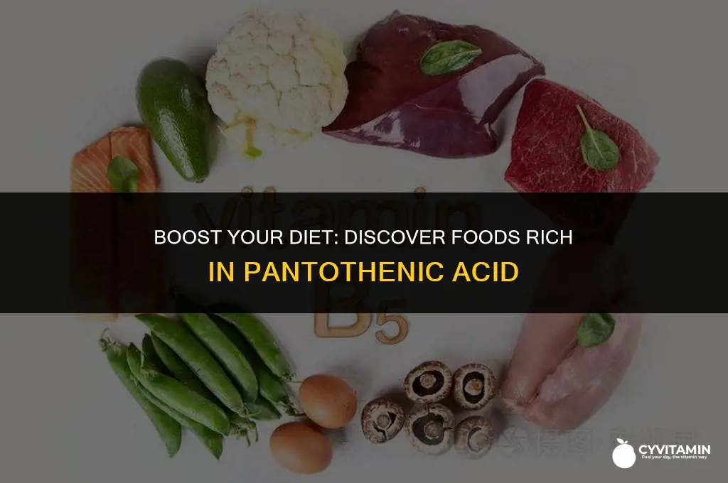 what foods contain pantothenic acid
