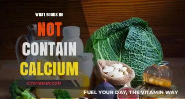 Calcium-Free Eats: Exploring Foods That Don't Boost Your Calcium Intake