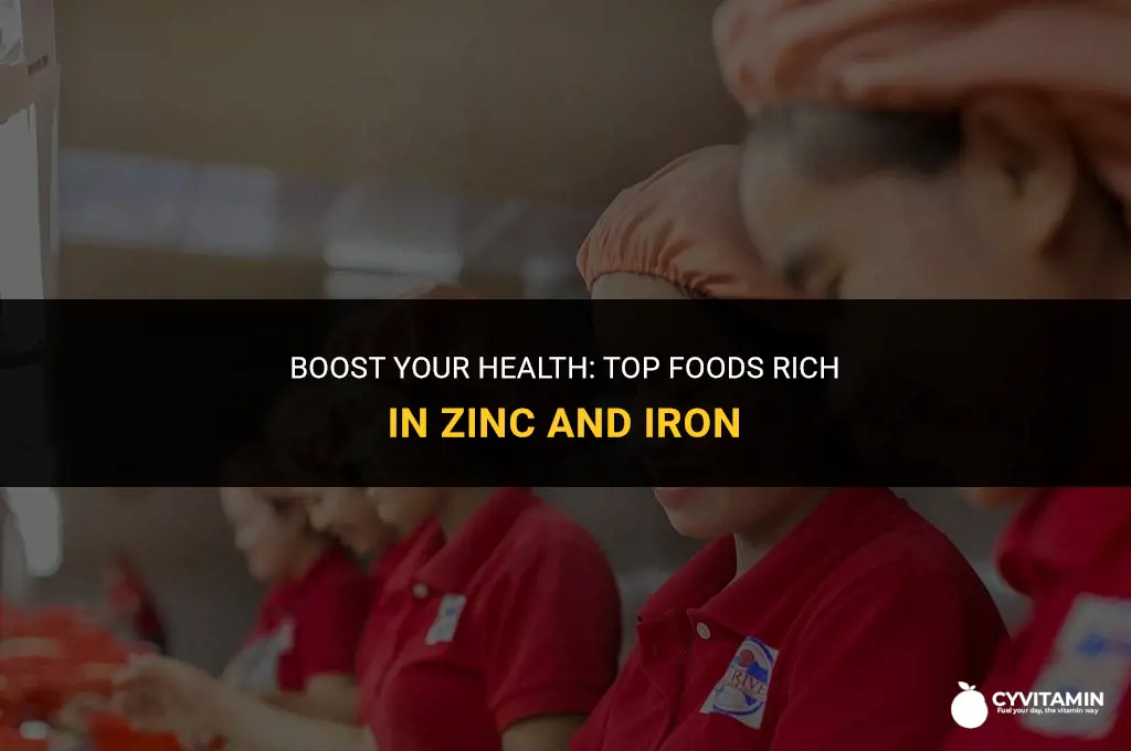 what foods have zinc and iron