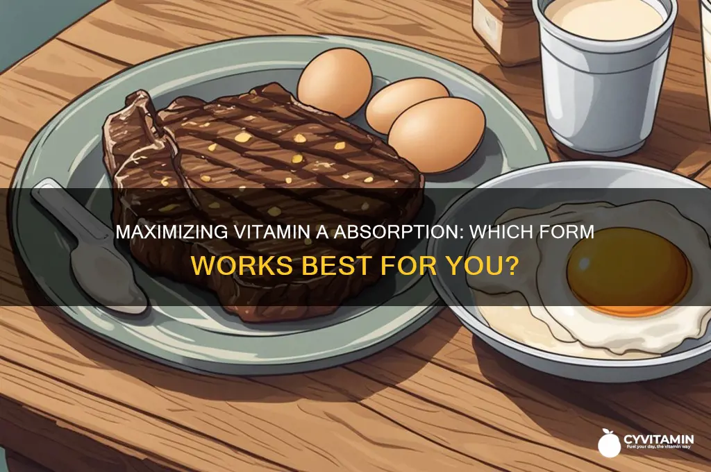 what form of vitamin a is best absorbed