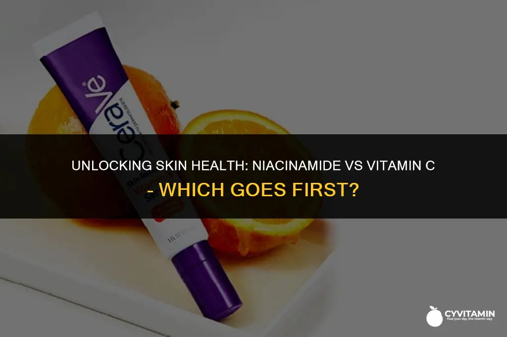 what goes first niacinamide or vitamin c
